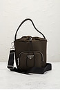 view 2 of 9 Prada Tessuto 2 Way Bucket Bag in Brown