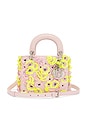 view 1 of 9 Dior Lady Flower Motif 2 Way Handbag in Pink