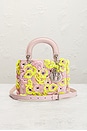 view 2 of 9 Dior Lady Flower Motif 2 Way Handbag in Pink