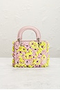 view 3 of 9 Dior Lady Flower Motif 2 Way Handbag in Pink