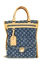 view 1 of 10 Louis Vuitton Monogram Denim Tote Bag in Blue