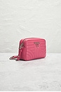 view 4 of 8 Prada Diagramme Leather Chain Shoulder Bag in Pink