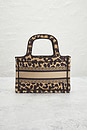 view 3 of 9 Dior Leopard Mini Book Tote Bag in Beige