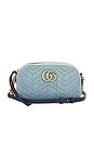 view 1 of 8 Gucci GG Marmont Chain Shoulder Bag in Light Blue