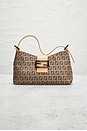 view 2 of 8 Fendi Zucchino Mama Baguette Shoulder Bag in Beige