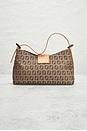 view 3 of 8 Fendi Zucchino Mama Baguette Shoulder Bag in Beige