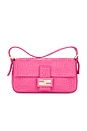 view 1 of 8 Fendi Embossed Mama Baguette Shoulder Bag in Pink