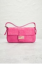 view 2 of 8 Fendi Embossed Mama Baguette Shoulder Bag in Pink