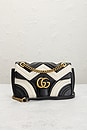 view 2 of 10 Gucci GG Marmont Chain Shoulder Bag in Black & White