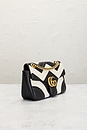 view 4 of 10 Gucci GG Marmont Chain Shoulder Bag in Black & White