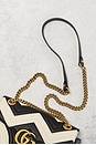view 9 of 10 Gucci GG Marmont Chain Shoulder Bag in Black & White