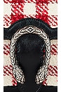 view 7 of 9 Gucci Dionysus Tweed Gingham Bag in Red & White in Red,White