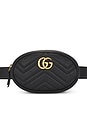 view 1 of 8 Gucci Marmont Leather Waist Bag in Black
