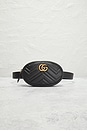 view 2 of 8 Gucci Marmont Leather Waist Bag in Black