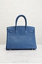 view 3 of 9 Hermes Clemence Birkin 30 Handbag in Blue Agate