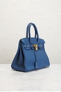 view 4 of 9 Hermes Clemence Birkin 30 Handbag in Blue Agate