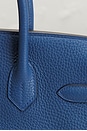 view 8 of 9 Hermes Clemence Birkin 30 Handbag in Blue Agate
