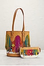 view 2 of 10 Louis Vuitton Monogram Fringe Tote Bag With Pouch in Multi