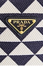 view 6 of 9 Prada Canvas 2 Way Handbag in Navy & White