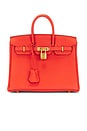 view 1 of 7 Hermes Birkin 25 Togo Handbag in Red