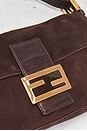 view 5 of 8 Fendi Mama Suede Baguette Shoulder Bag in Brown