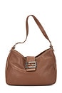 view 1 of 9 Fendi Mama Leather Baguette Shoulder Bag in Brown