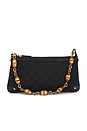 view 1 of 7 Gucci GG Bamboo Chain Shoulder Bag in Black