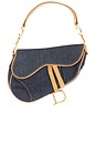 view 1 of 9 Dior Denim Saddle Bag in Blue