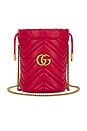 view 1 of 9 Gucci GG Marmont Chain Bucket Bag in Red