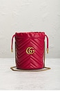 view 2 of 9 Gucci GG Marmont Chain Bucket Bag in Red