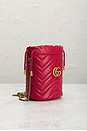 view 4 of 9 Gucci GG Marmont Chain Bucket Bag in Red