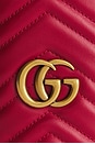 view 6 of 9 Gucci GG Marmont Chain Bucket Bag in Red
