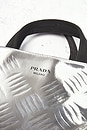 view 5 of 8 Prada Metallic Spazzolato Embossed Tote Bag in Argento