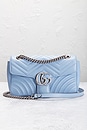 view 2 of 9 Gucci GG Marmont Chain Shoulder Bag in Baby Blue
