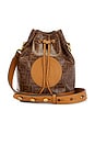 view 1 of 9 Fendi Zucca Mon Tresor 2 Way Bucket Bag in Brown