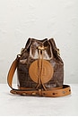 view 2 of 9 Fendi Zucca Mon Tresor 2 Way Bucket Bag in Brown