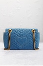 view 3 of 9 Gucci GG Marmont Chain Denim Shoulder Bag in Blue
