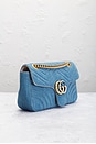 view 4 of 9 Gucci GG Marmont Chain Denim Shoulder Bag in Blue