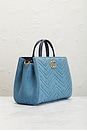 view 4 of 9 Gucci Pearly GG Marmont Denim Tote Bag in Blue