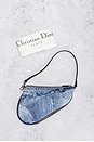 view 8 of 8 Dior Denim Saddle Bag in Blue