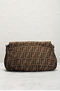 view 3 of 8 Fendi Zucca Baguette Chain Shoulder Bag in Brown