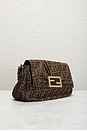 view 4 of 8 Fendi Zucca Baguette Chain Shoulder Bag in Brown