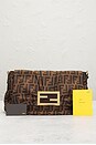 view 8 of 8 Fendi Zucca Baguette Chain Shoulder Bag in Brown