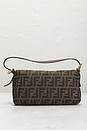 view 3 of 8 Fendi Mama Zucca Baguette Shoulder Bag in Brown