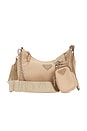 view 1 of 9 BOLSO HOMBRO PRADA in Beige