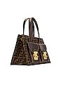 view 4 of 10 Fendi Vintage Zucca Satchel Bag in Brown