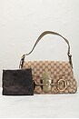 view 9 of 9 Gucci Horsebit GG Canvas Shoulder Bag in Beige