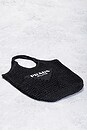 view 4 of 8 Prada Raffia Logo Tote Bag in Black
