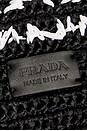 view 5 of 8 Prada Raffia Logo Tote Bag in Black