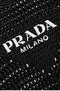 view 6 of 8 Prada Raffia Logo Tote Bag in Black